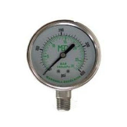 Dry Center Back Mount Pressure Gauge with 1.5 Dial, 0-400 PSI, 1/8 Dry Center Back Mount Pressure Gauge with 1.5 Dial, 0-400 PSI, 1/8
